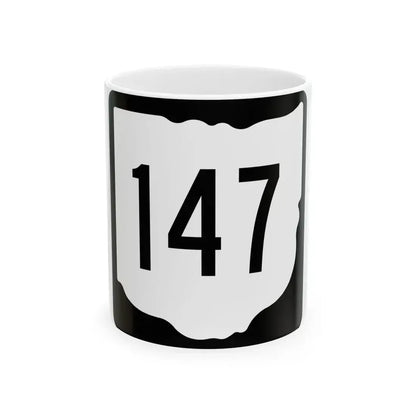 OH-147 1967 (Ohio) (Road Sign) White Coffee Mug 11oz - Go Mug Yourself