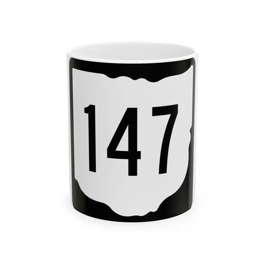 OH-147 1967 (Ohio) (Road Sign) White Coffee Mug 11oz - Go Mug Yourself