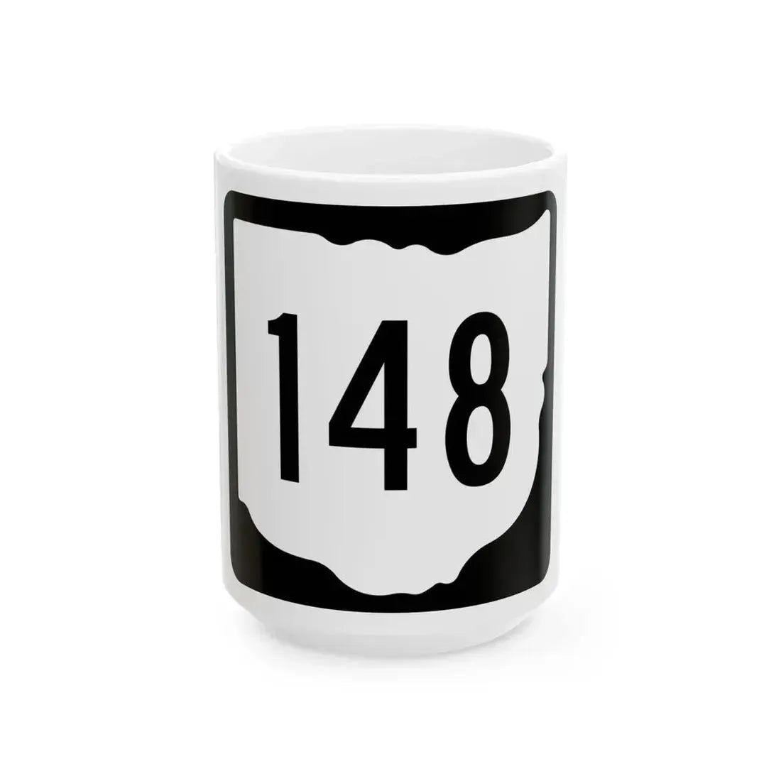 OH-148 1967 (Ohio) (Road Sign) White Coffee Mug 15oz - Go Mug Yourself