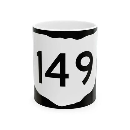 OH-149 (Ohio) (Road Sign) White Coffee Mug 11oz - Go Mug Yourself
