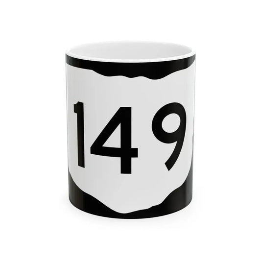 OH-149 (Ohio) (Road Sign) White Coffee Mug 11oz - Go Mug Yourself