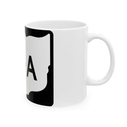 OH-14A (Ohio) (Road Sign) White Coffee Mug - Go Mug Yourself