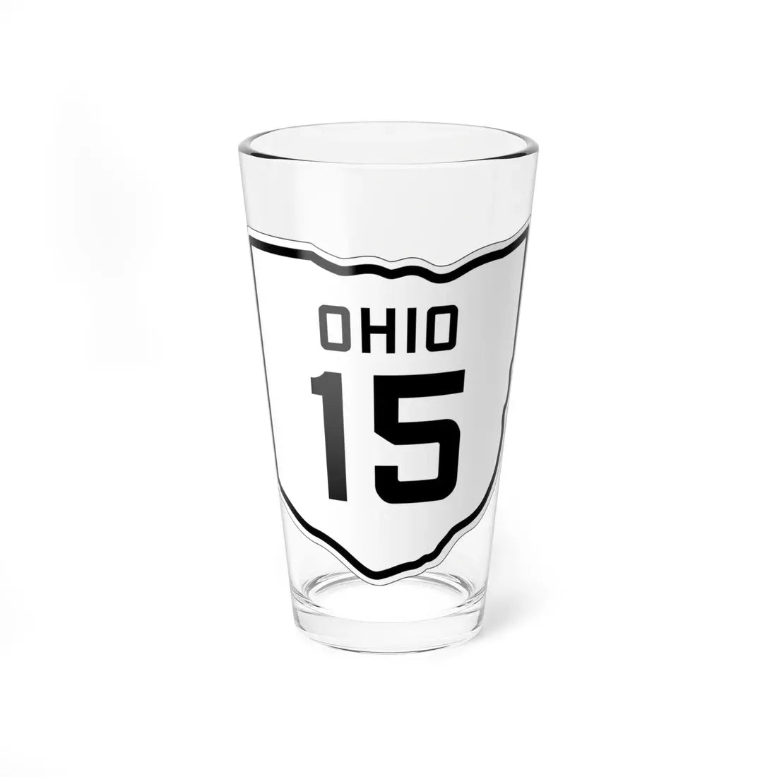 OH-15 1927 (Ohio) (Road Sign) Pint Glass 16oz 16oz - Go Mug Yourself