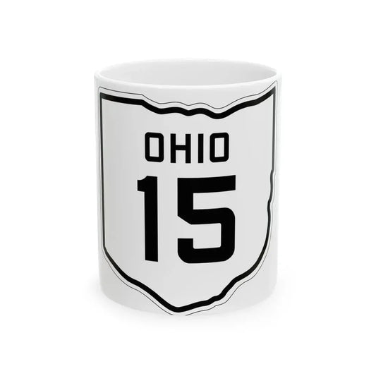 OH-15 1927 (Ohio) (Road Sign) White Coffee Mug 11oz - Go Mug Yourself