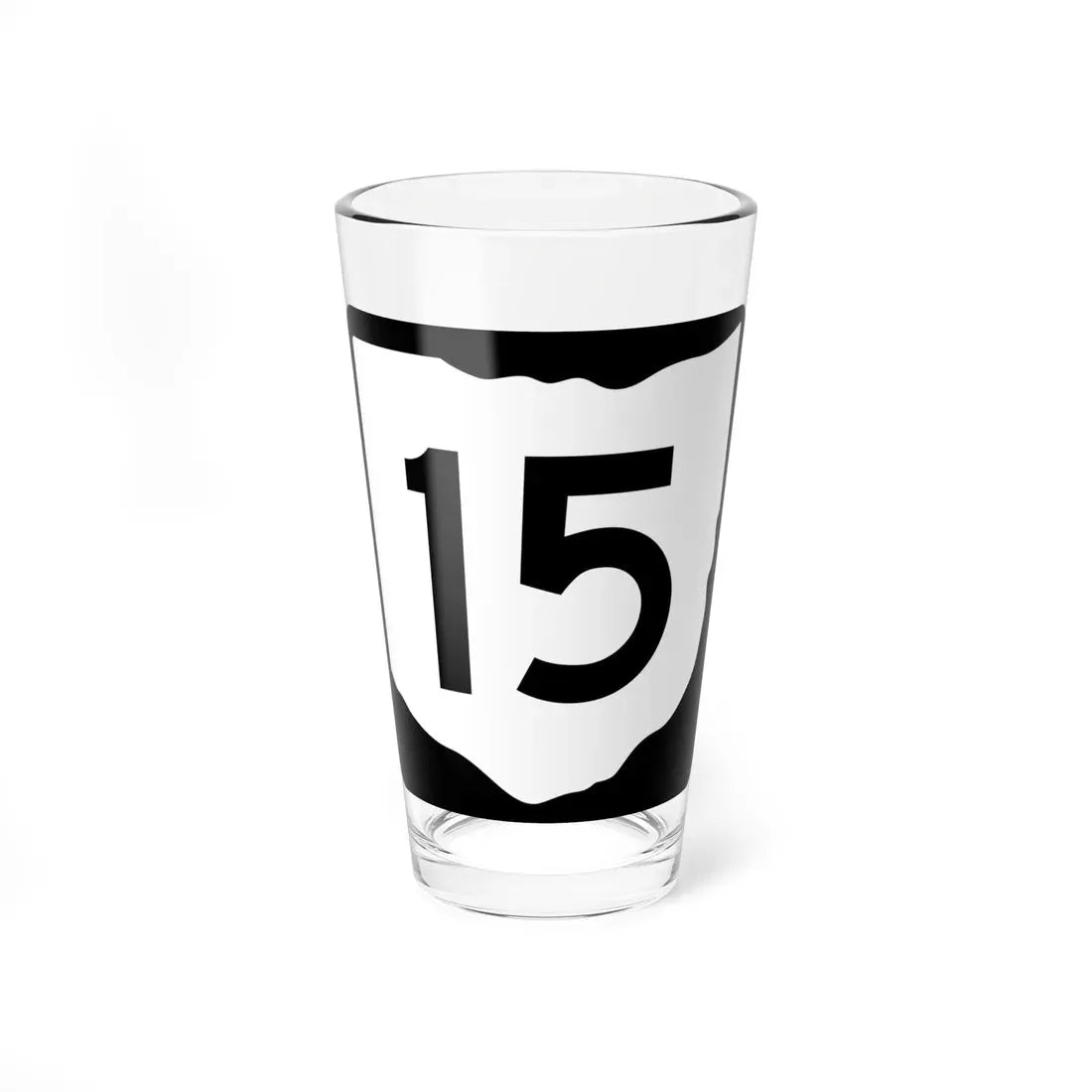 OH-15 (Ohio) (Road Sign) Pint Glass 16oz 16oz - Go Mug Yourself