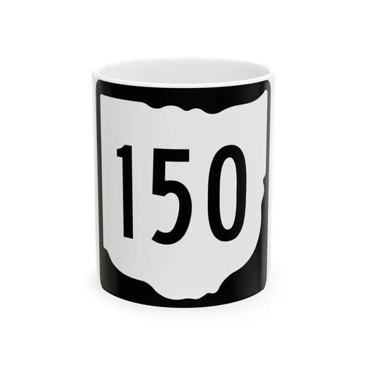 OH-150 1967 (Ohio) (Road Sign) White Coffee Mug 11oz - Go Mug Yourself