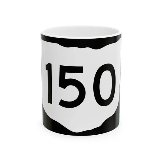 OH-150 (Ohio) (Road Sign) White Coffee Mug 11oz - Go Mug Yourself