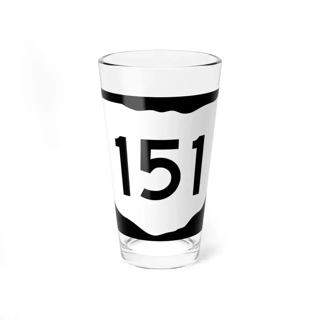 OH-151 (Ohio) (Road Sign) Pint Glass 16oz 16oz - Go Mug Yourself