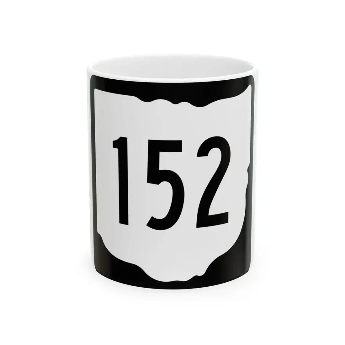 OH-152 1967 (Ohio) (Road Sign) White Coffee Mug 11oz - Go Mug Yourself