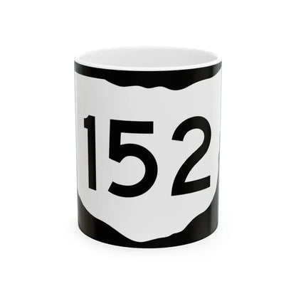 OH-152 (Ohio) (Road Sign) White Coffee Mug 11oz - Go Mug Yourself