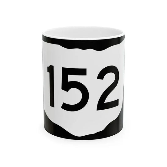 OH-152 (Ohio) (Road Sign) White Coffee Mug 11oz - Go Mug Yourself