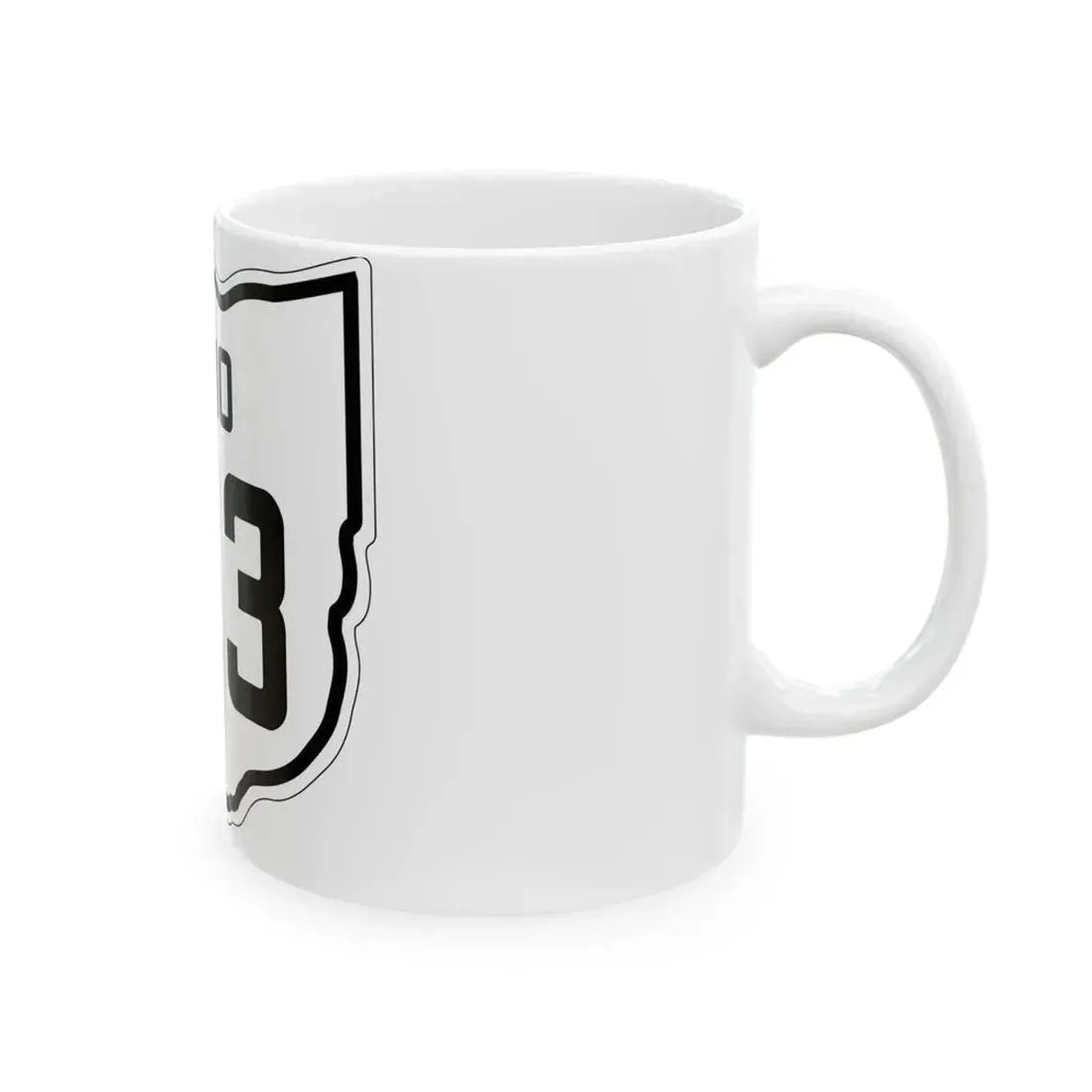 OH-153 1927 (Ohio) (Road Sign) White Coffee Mug - Go Mug Yourself