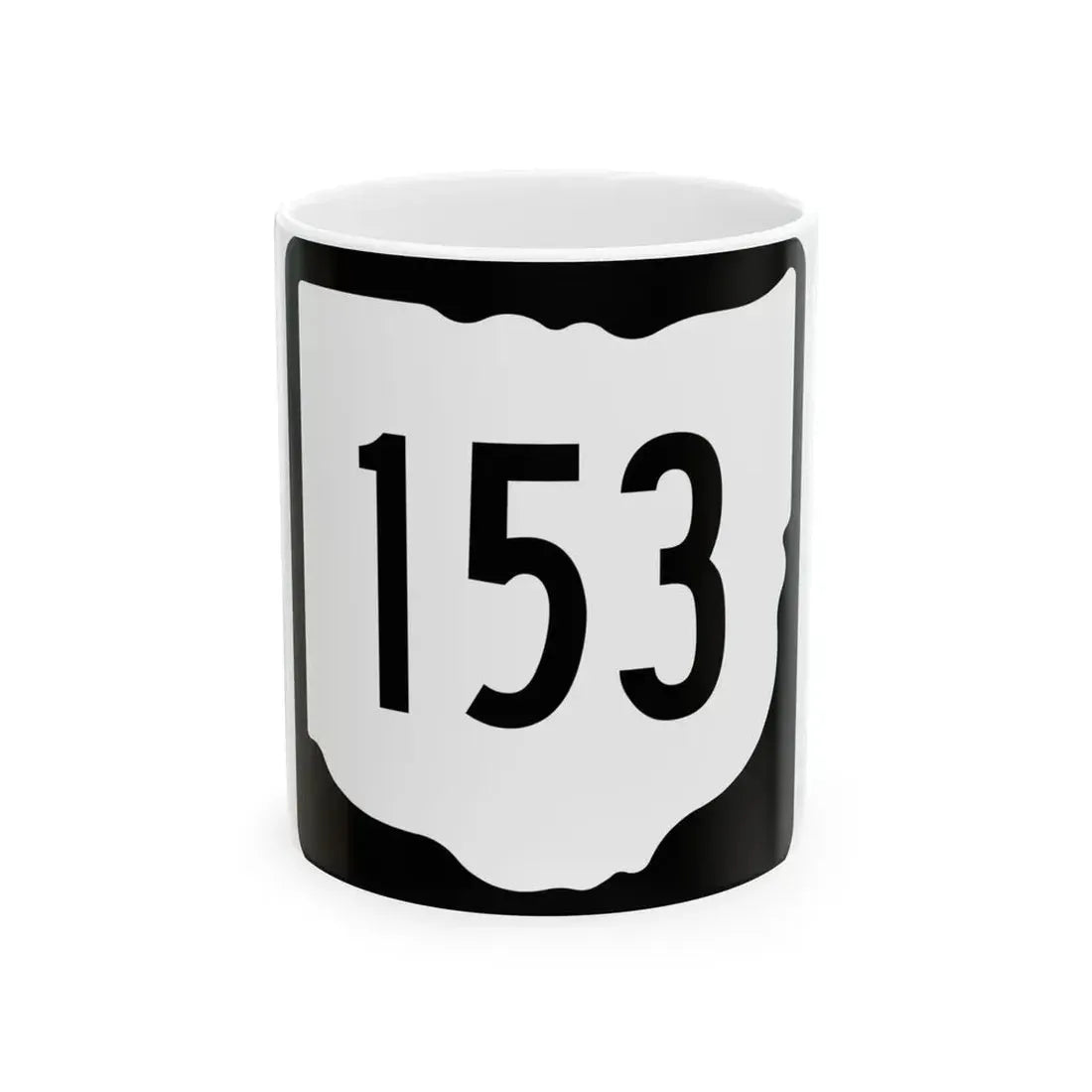 OH-153 1967 (Ohio) (Road Sign) White Coffee Mug 11oz - Go Mug Yourself