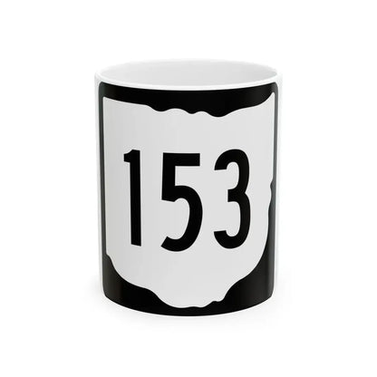 OH-153 1967 (Ohio) (Road Sign) White Coffee Mug 11oz - Go Mug Yourself