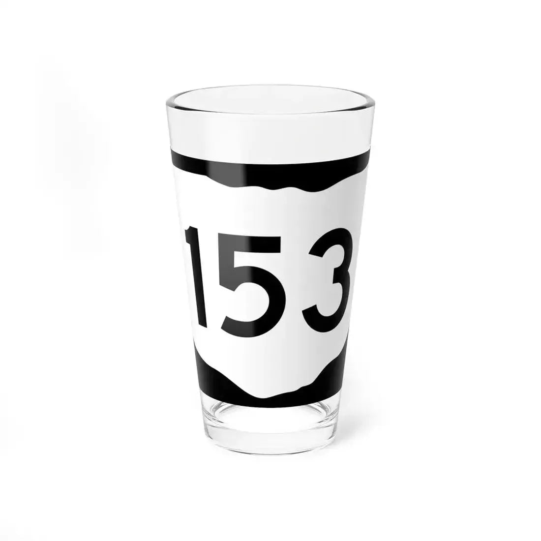 OH-153 (Ohio) (Road Sign) Pint Glass 16oz 16oz - Go Mug Yourself