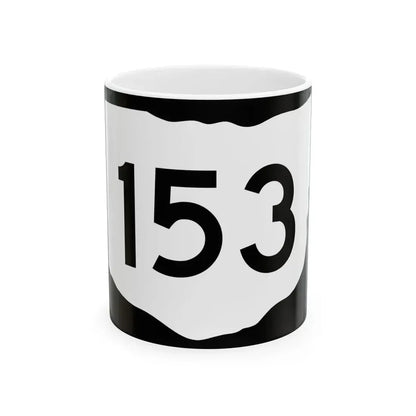 OH-153 (Ohio) (Road Sign) White Coffee Mug 11oz - Go Mug Yourself