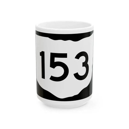 OH-153 (Ohio) (Road Sign) White Coffee Mug 15oz - Go Mug Yourself