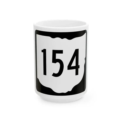 OH-154 1967 (Ohio) (Road Sign) White Coffee Mug 15oz - Go Mug Yourself
