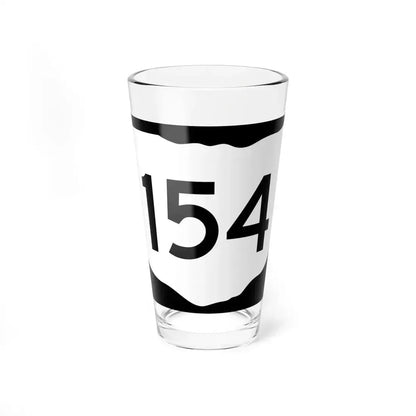 OH-154 (Ohio) (Road Sign) Pint Glass 16oz 16oz - Go Mug Yourself