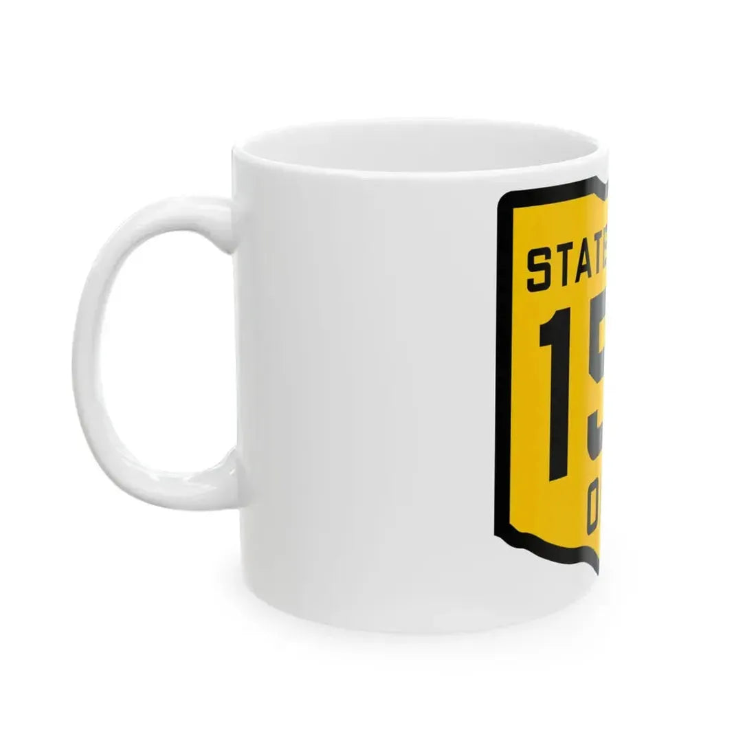 OH-155 1920 (Ohio) (Road Sign) White Coffee Mug - Go Mug Yourself