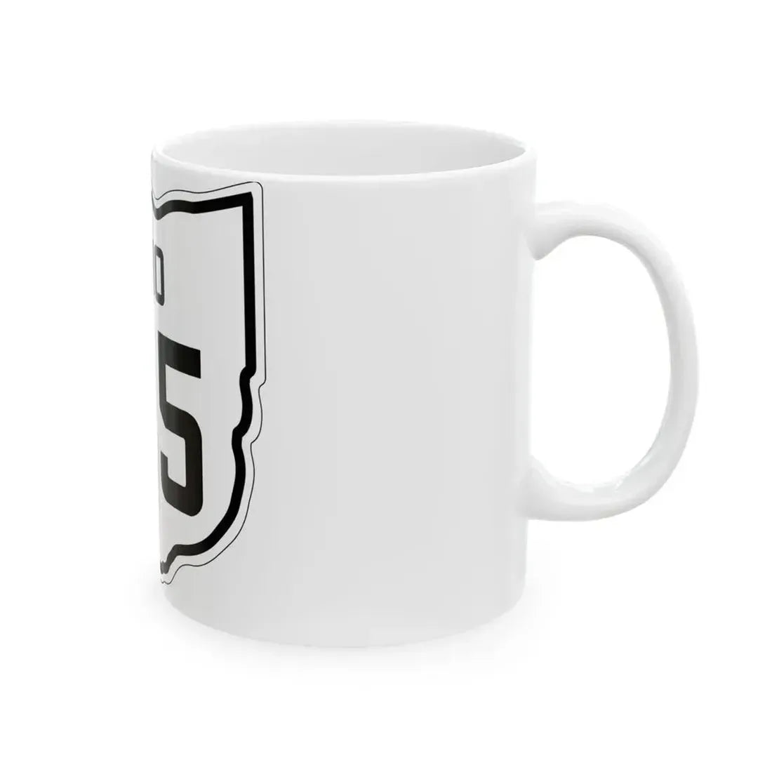 OH-155 1927 (Ohio) (Road Sign) White Coffee Mug - Go Mug Yourself