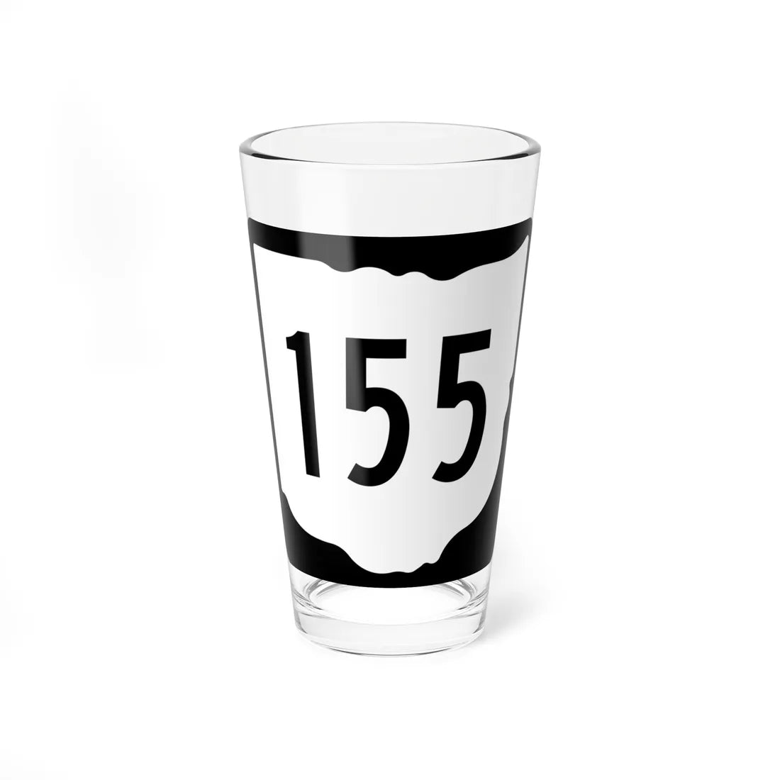 OH-155 1967 (Ohio) (Road Sign) Pint Glss 16oz 16oz - Go Mug Yourself