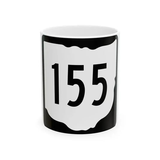 OH-155 1967 (Ohio) (Road Sign) White Coffee Mug 11oz - Go Mug Yourself