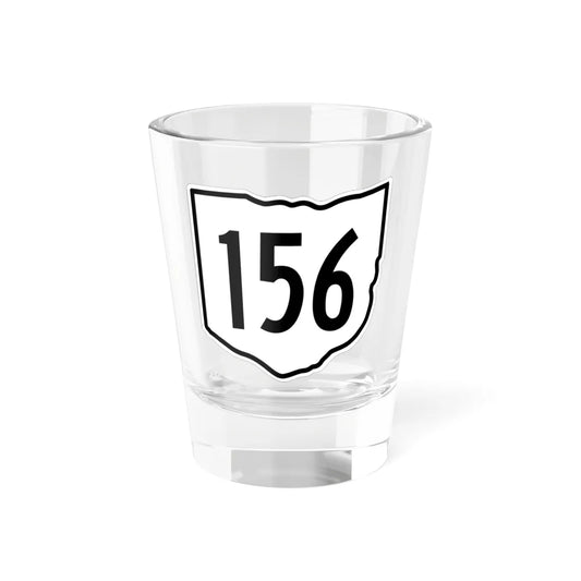 OH-156 1960 (Ohio) (Road Sign) Shot Glass 1.5oz 1.5oz - Go Mug Yourself