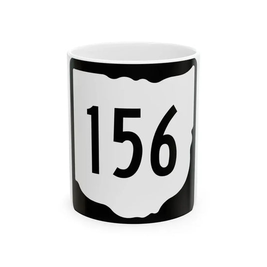 OH-156 1967 (Ohio) (Road Sign) White Coffee Mug 11oz - Go Mug Yourself