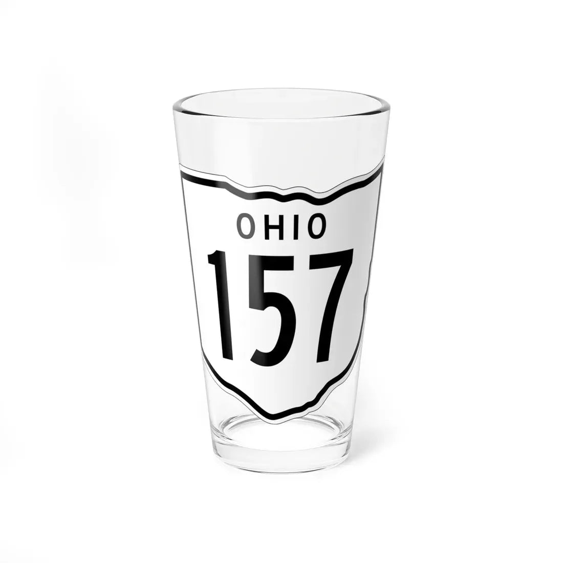 OH-157 1948 (Ohio) (Road Sign) Pint Glass 16oz 16oz - Go Mug Yourself