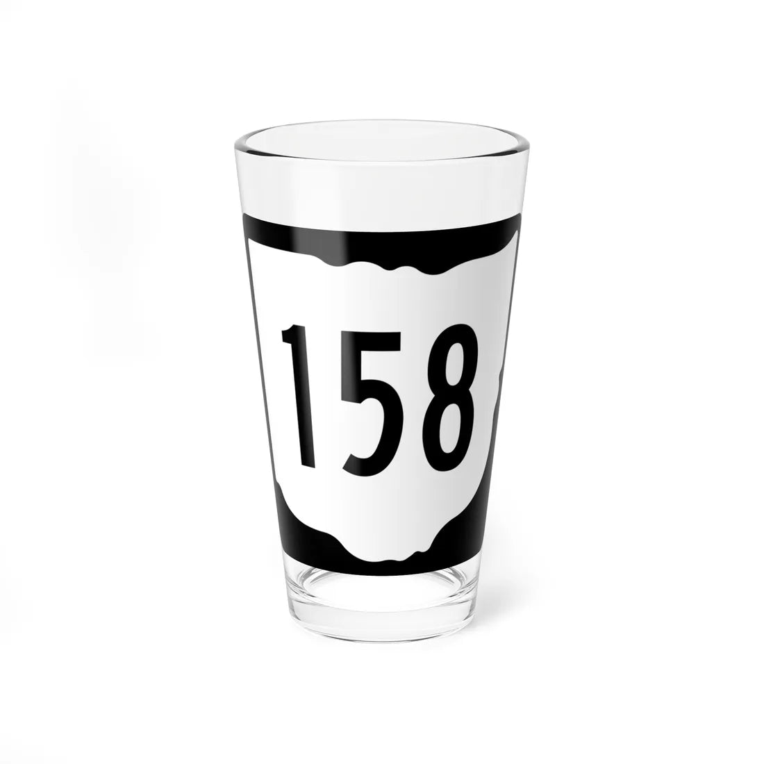 OH-158 1967 (Ohio) (Road Sign) Pint Glss 16oz 16oz - Go Mug Yourself