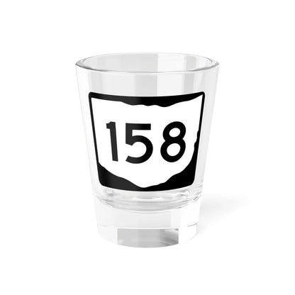OH-158 (Ohio) (Road Sign) Shot Glass 1.5oz 1.5oz - Go Mug Yourself