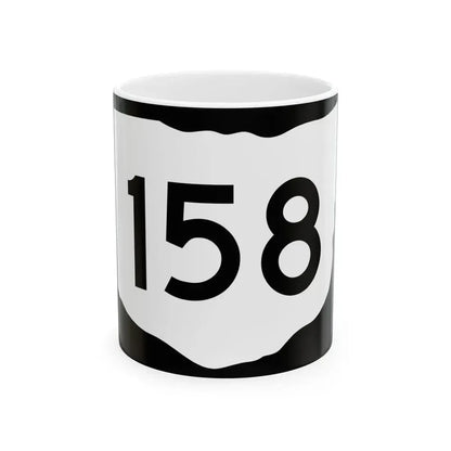OH-158 (Ohio) (Road Sign) White Coffee Mug 11oz - Go Mug Yourself