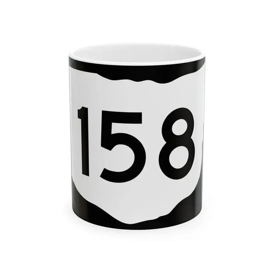 OH-158 (Ohio) (Road Sign) White Coffee Mug 11oz - Go Mug Yourself