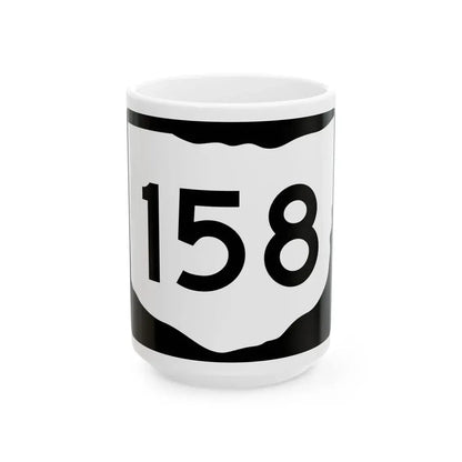 OH-158 (Ohio) (Road Sign) White Coffee Mug 15oz - Go Mug Yourself