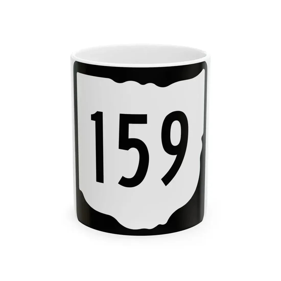 OH-159 1967 (Ohio) (Road Sign) White Coffee Mug 11oz - Go Mug Yourself