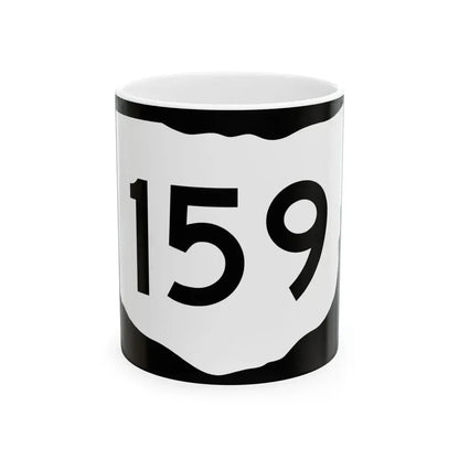 OH-159 (Ohio) (Road Sign) White Coffee Mug 11oz - Go Mug Yourself