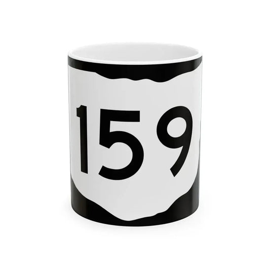 OH-159 (Ohio) (Road Sign) White Coffee Mug 11oz - Go Mug Yourself