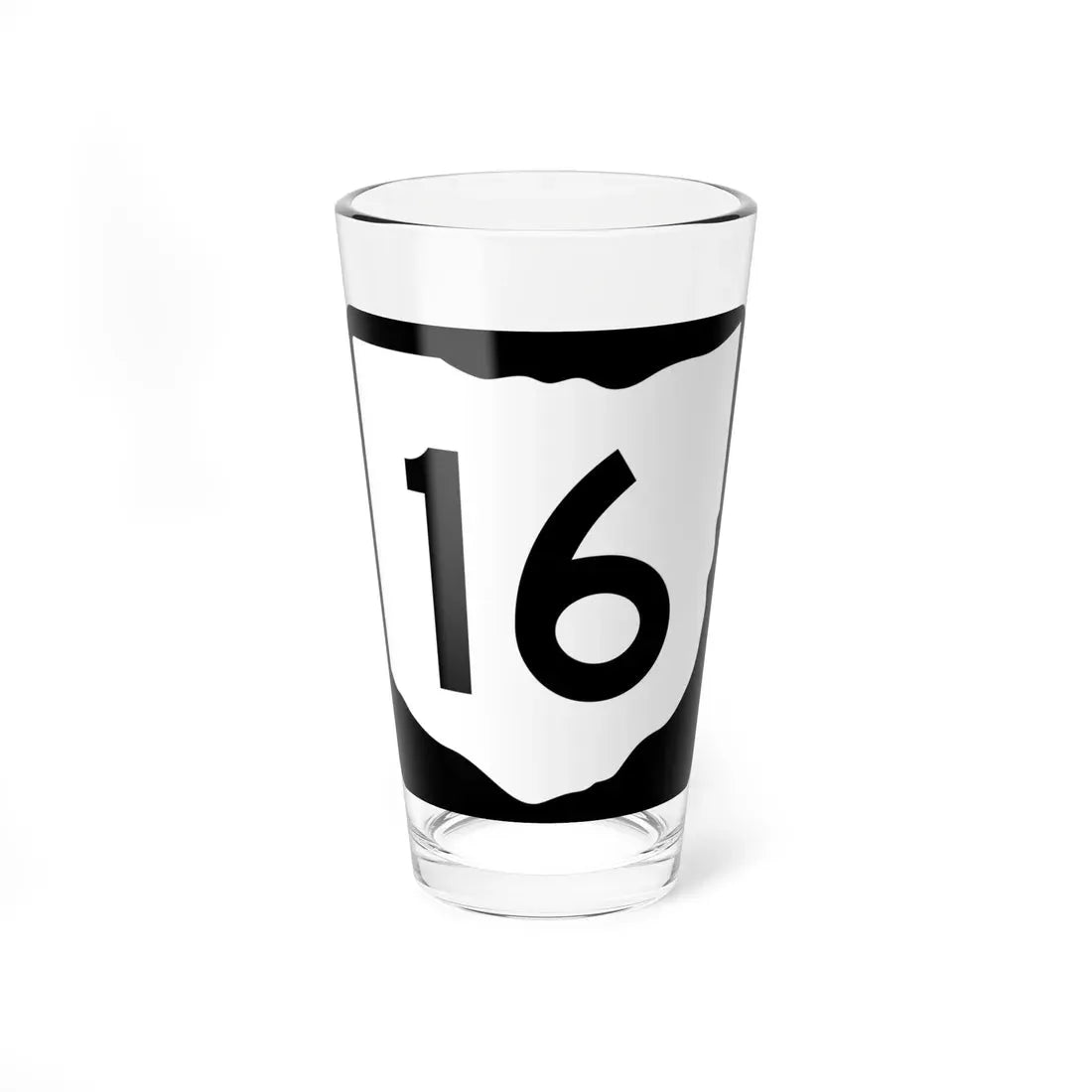 OH-16 (Ohio) (Road Sign) Pint Glass 16oz 16oz - Go Mug Yourself