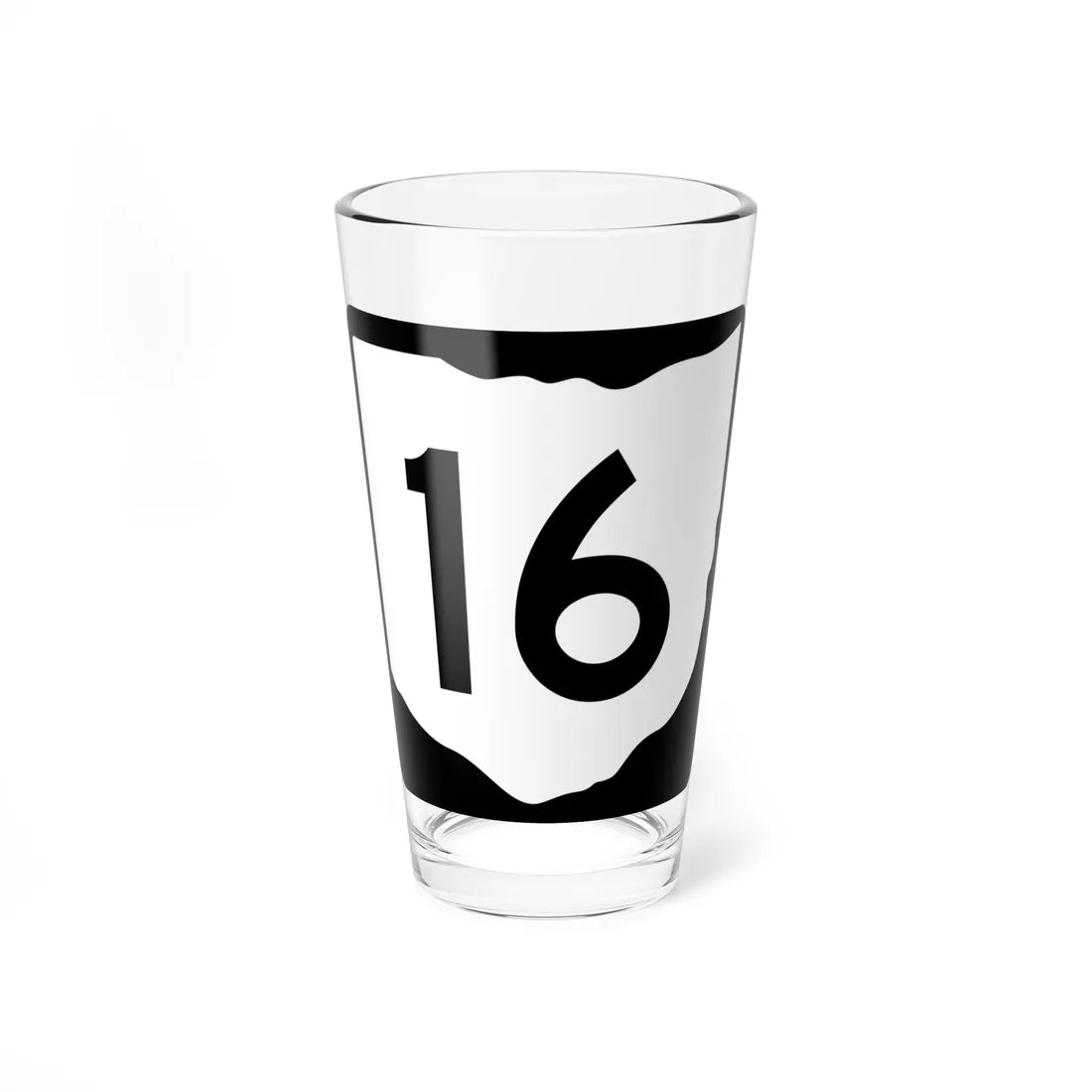 OH-16 (Ohio) (Road Sign) Pint Glss 16oz 16oz - Go Mug Yourself
