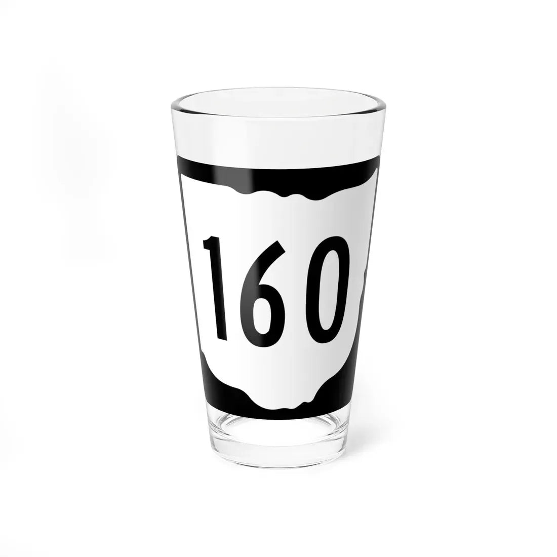 OH-160 1967 (Ohio) (Road Sign) Pint Glass 16oz 16oz - Go Mug Yourself