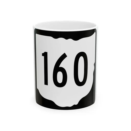 OH-160 1967 (Ohio) (Road Sign) White Coffee Mug 11oz - Go Mug Yourself