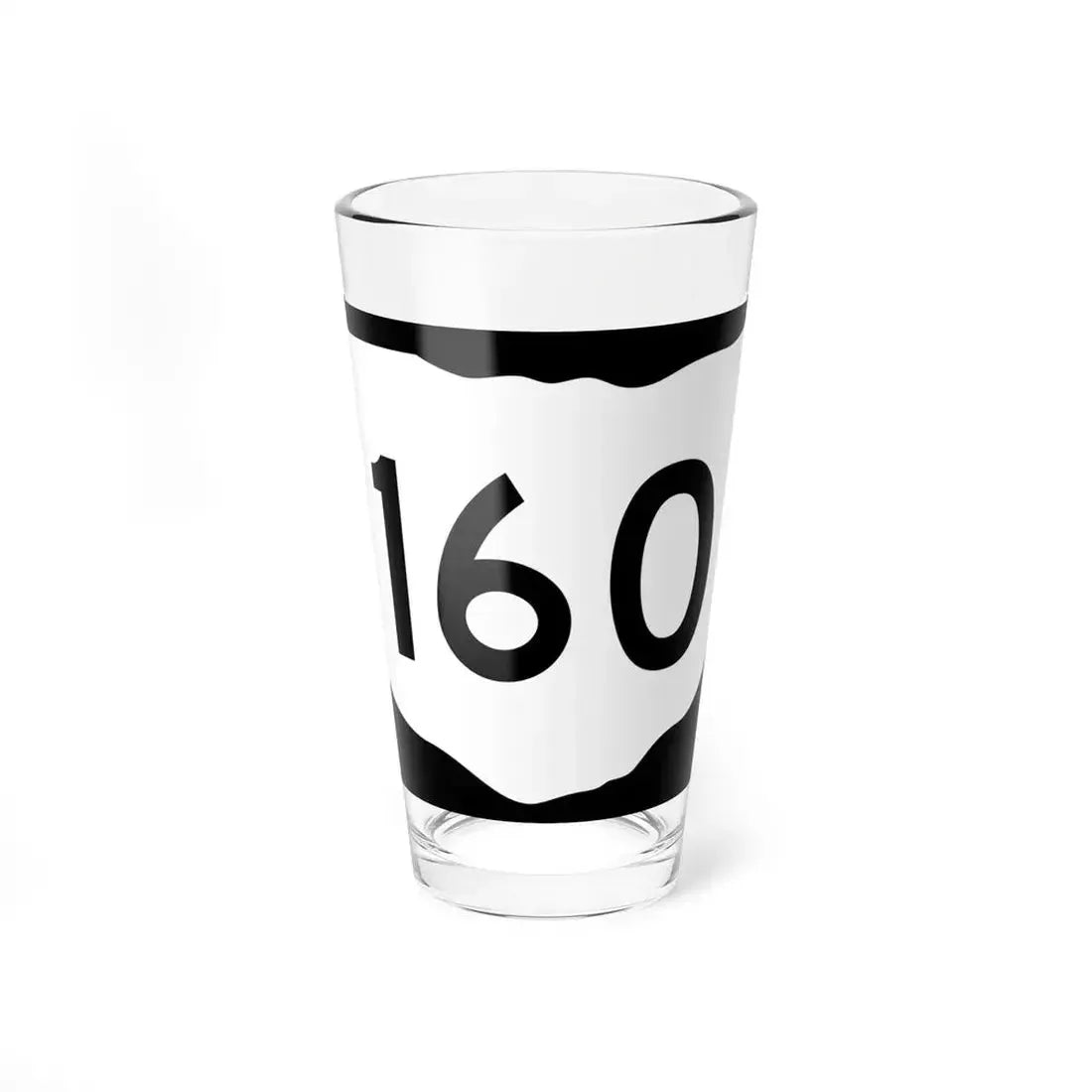 OH-160 (Ohio) (Road Sign) Pint Glass 16oz 16oz - Go Mug Yourself