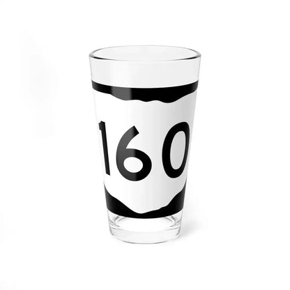 OH-160 (Ohio) (Road Sign) Pint Glass 16oz 16oz - Go Mug Yourself