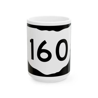 OH-160 (Ohio) (Road Sign) White Coffee Mug 15oz - Go Mug Yourself