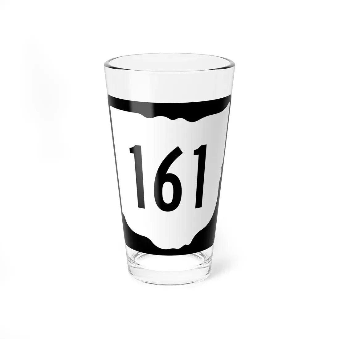 OH-161 1967 (Ohio) (Road Sign) Pint Glass 16oz 16oz - Go Mug Yourself