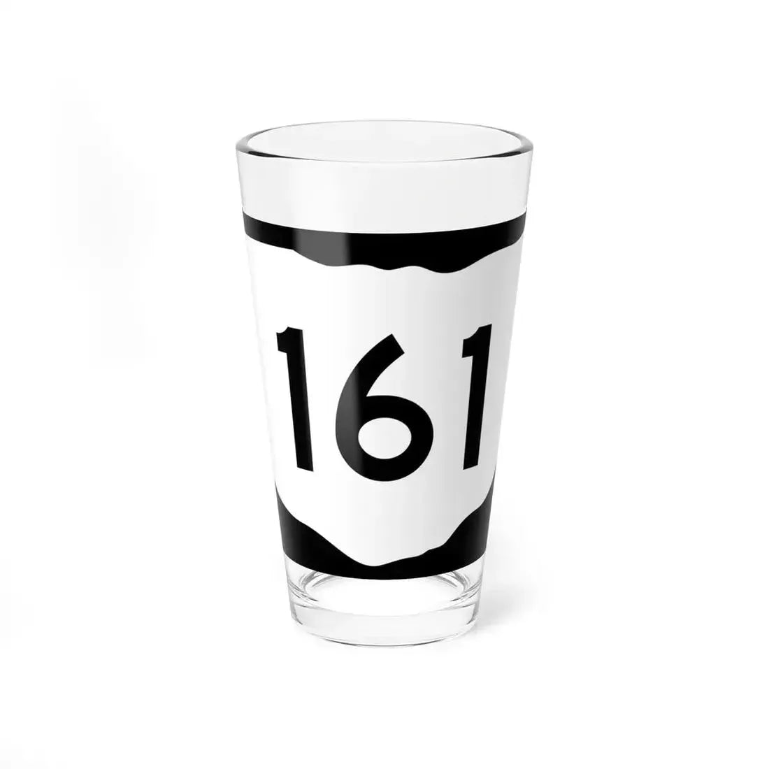 OH-161 (Ohio) (Road Sign) Pint Glass 16oz 16oz - Go Mug Yourself