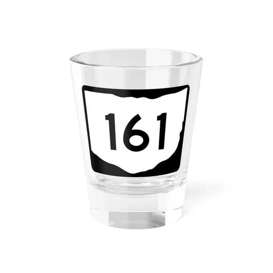 OH-161 (Ohio) (Road Sign) Shot Glass 1.5oz 1.5oz - Go Mug Yourself
