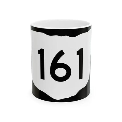 OH-161 (Ohio) (Road Sign) White Coffee Mug 11oz - Go Mug Yourself