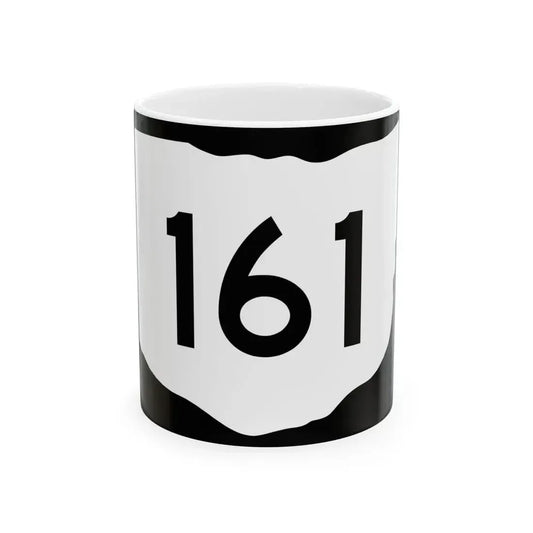 OH-161 (Ohio) (Road Sign) White Coffee Mug 11oz - Go Mug Yourself